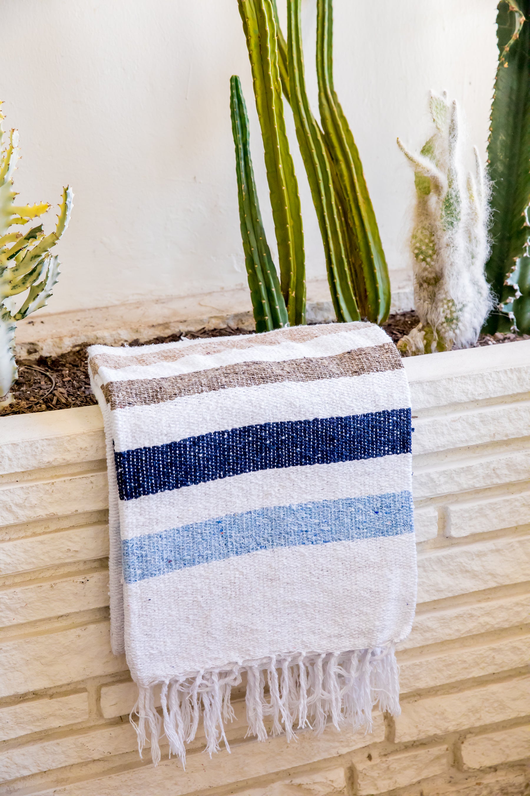 Blue Stripe Solimar Throw