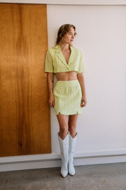 Green Maureen Mini Skirt