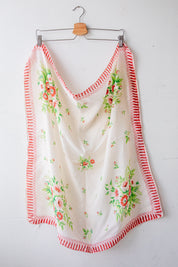Dainty Red Floral Scarf