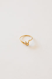 14k Modernist Diamond Ring