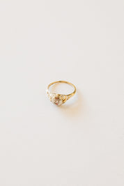 14k Filigree Octagon Ring