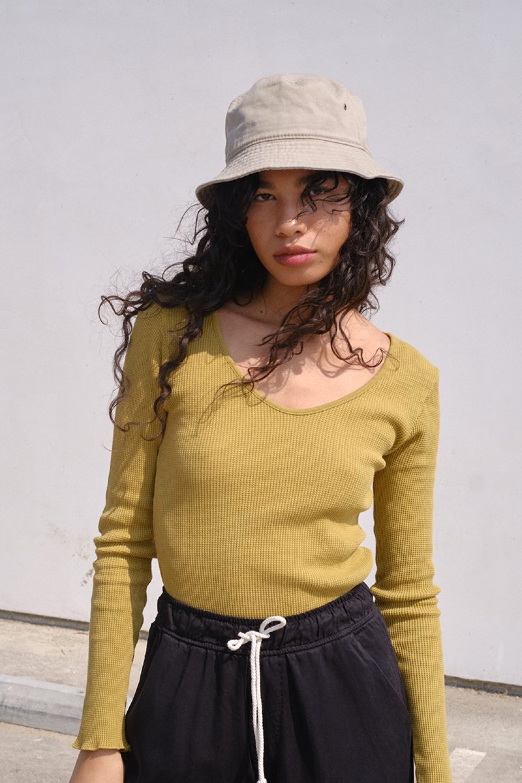 Willow Waffle Scoop Neck Tee