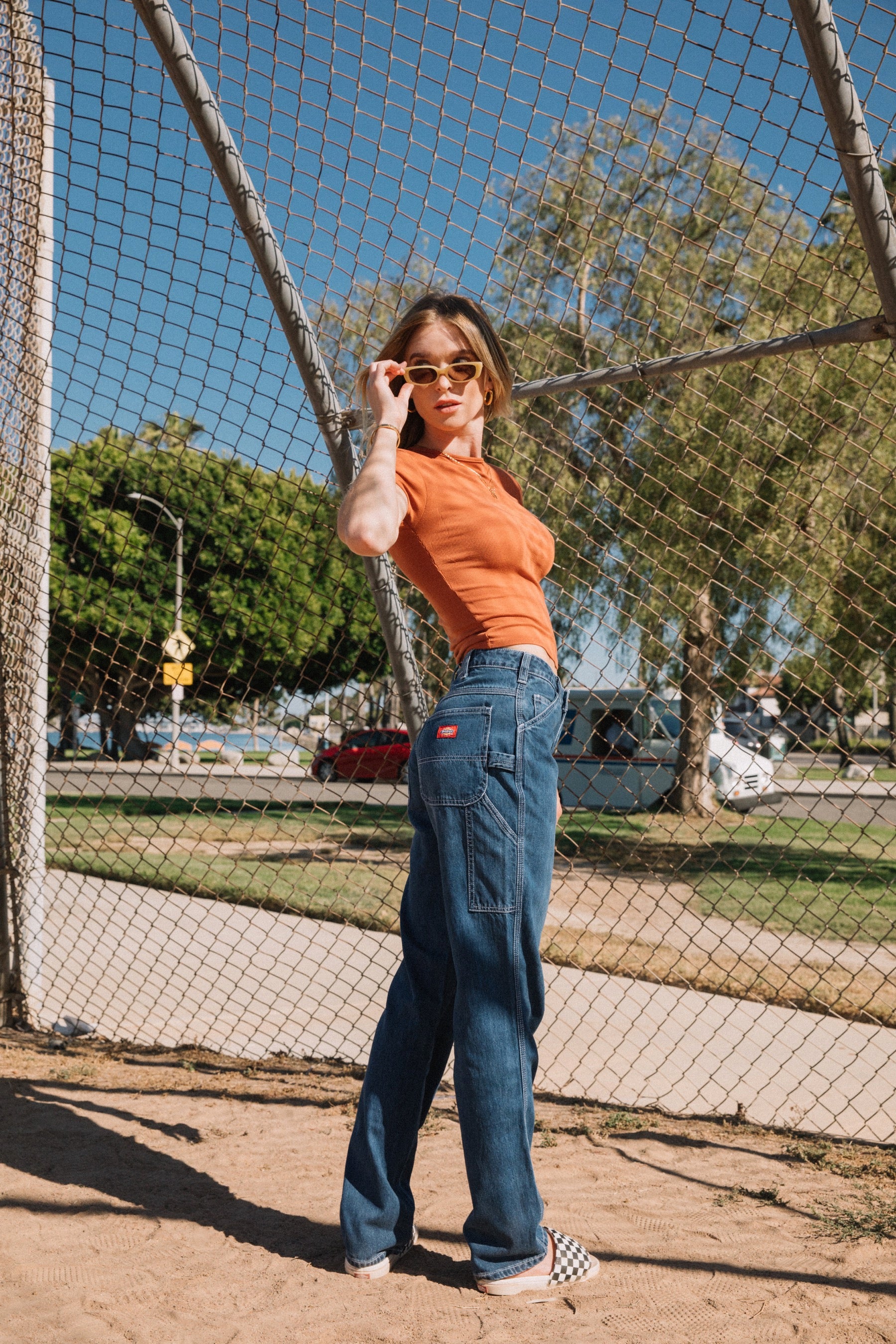 Medium Wash Denim Carpenter Pant