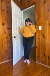 Honey Terry Henley Sweatshirt