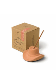 Terracotta Cowboy Hat Incense Holder
