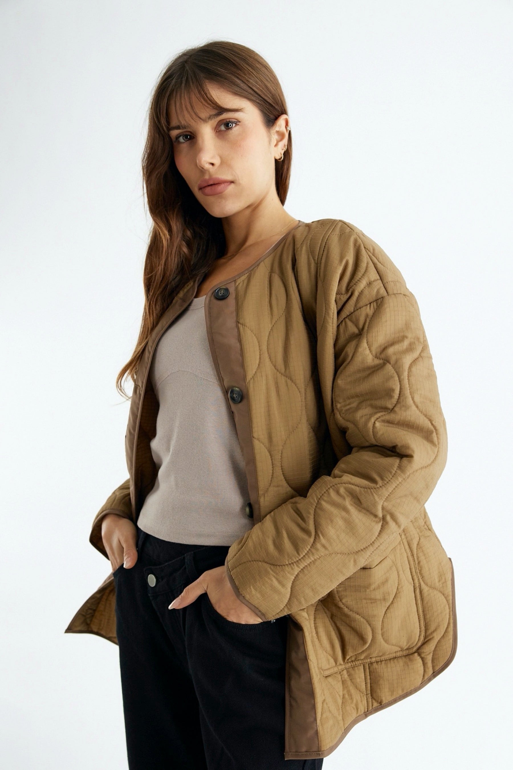 Khaki Miche Jacket