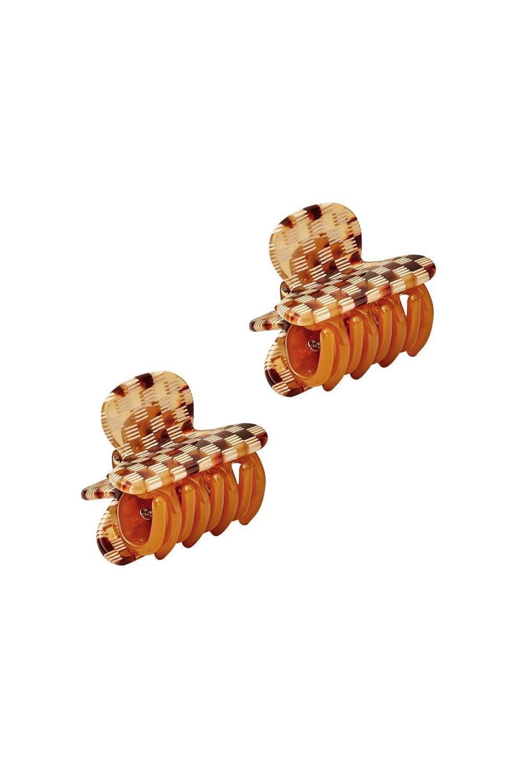 Tortoise Checker Twin Heirloom Claw Set