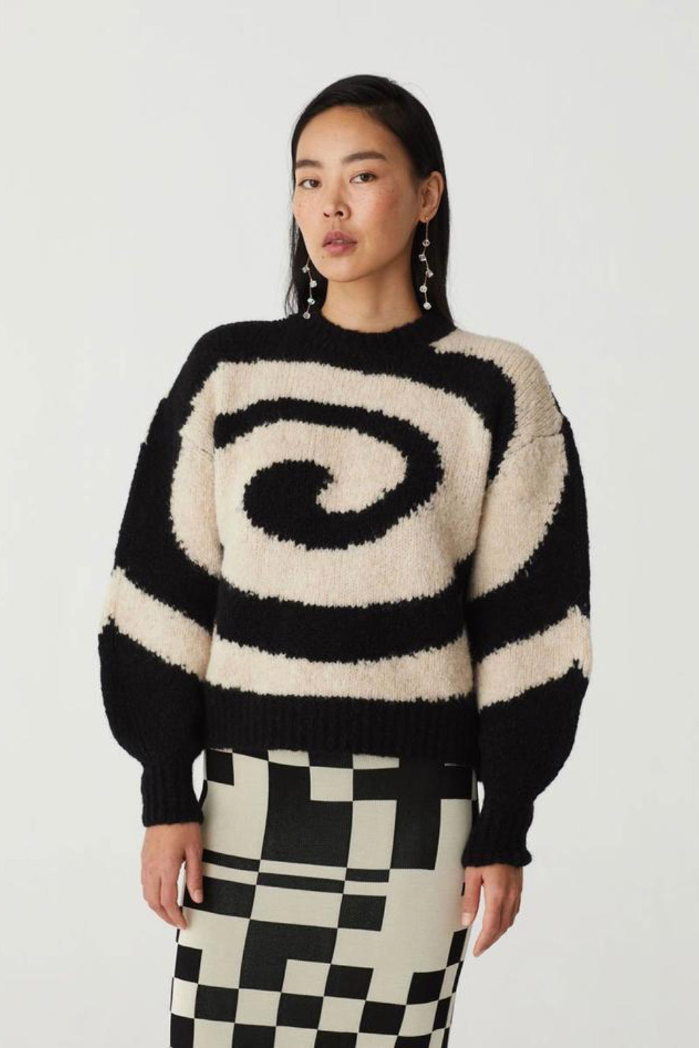 Black Twister Sweater