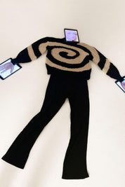 Black Twister Sweater