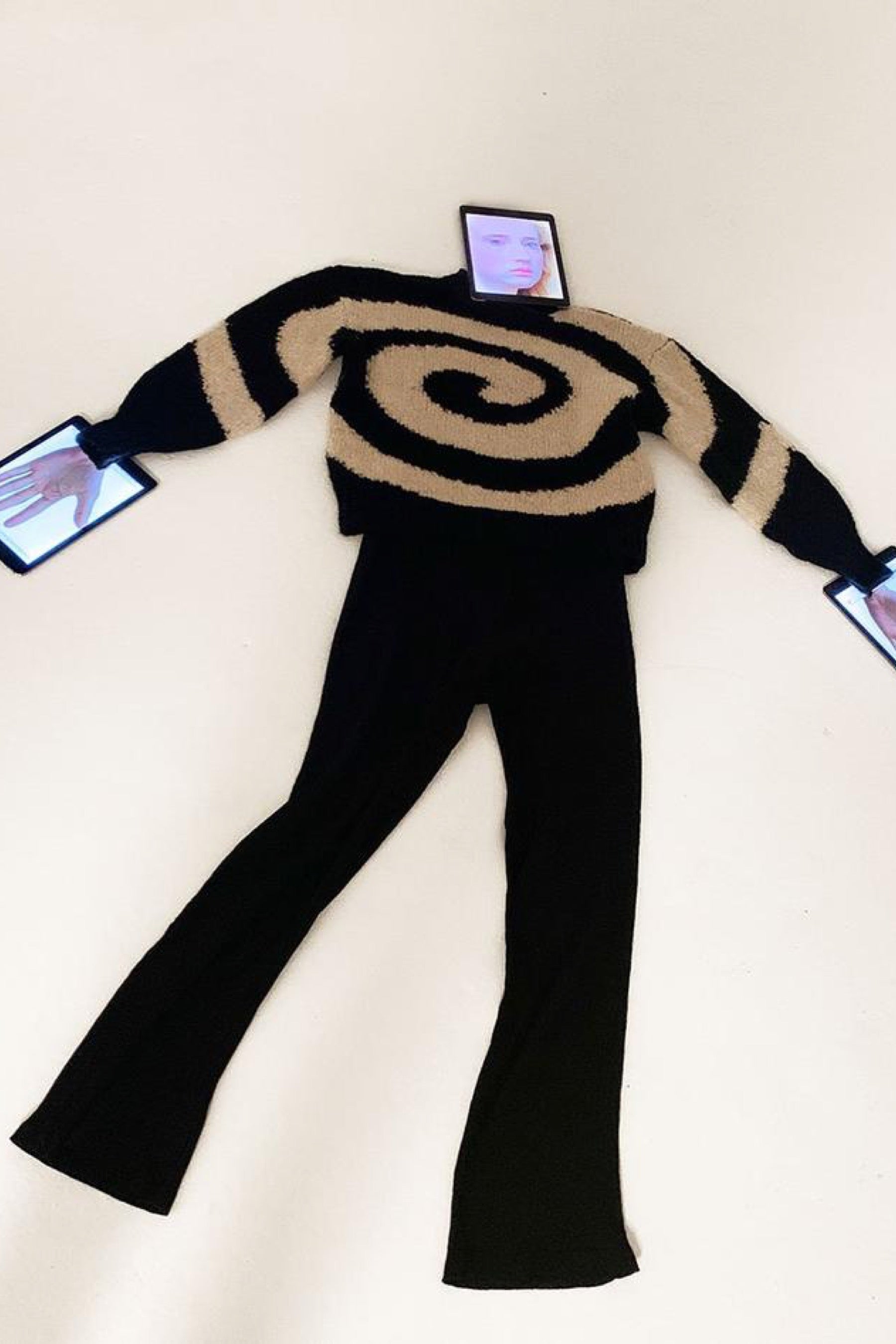 Black Twister Sweater