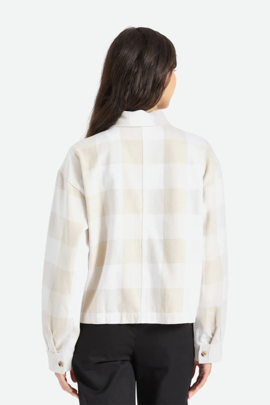 White Plaid Bowery Flannel