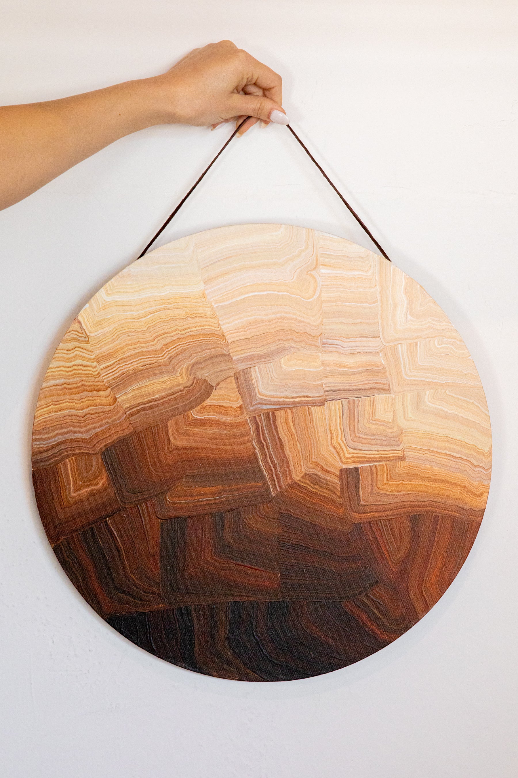 X Prism Desert Sand Gradient Wall Hanging