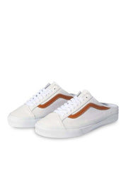 True White Leather 36 Mule