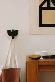 Aged Black Abra Wall Hook