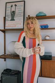 Stripe Covergirl Cherry Dress