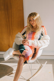 Stripe Covergirl Cherry Dress