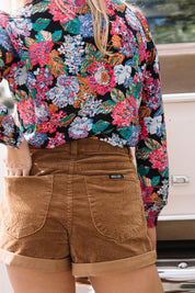 Tan Cord Dusters Shorts