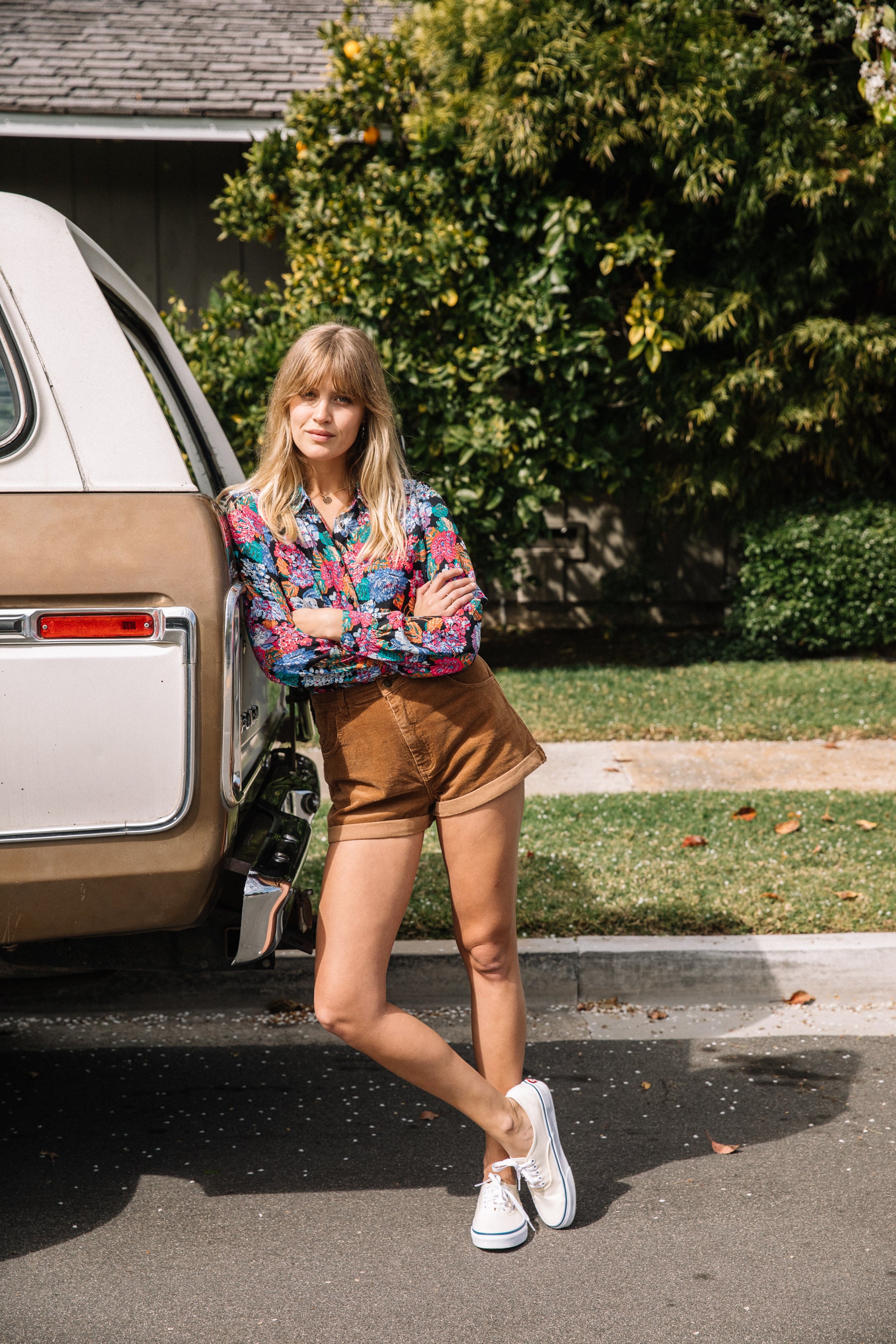 Tan Cord Dusters Shorts