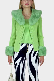 Palm Green Peggy Cardigan