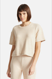 Heather Pink Bandera Boxy Top