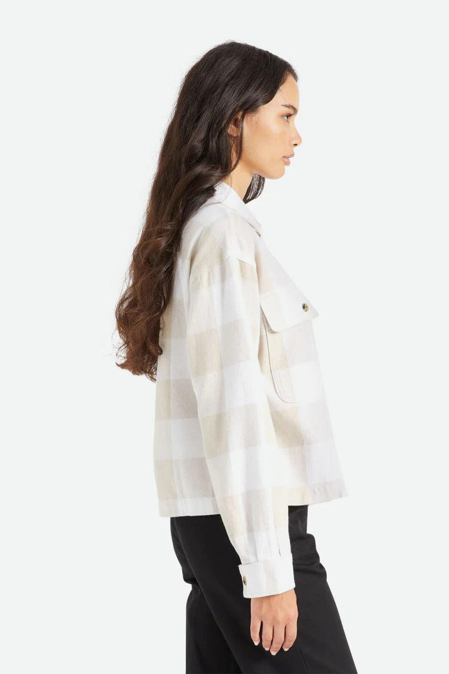 White Plaid Bowery Flannel